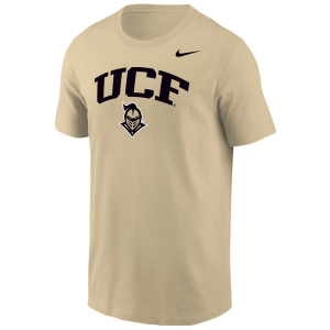 Nike Men's UCF Knights Gold Arch Logo T-Shirt, Small, Yellow