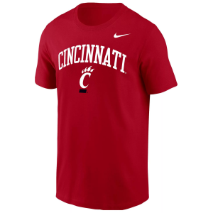Nike Men's Cincinnati Bearcats Red Arch Logo T-Shirt, Small