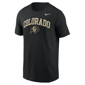 Nike Men's Colorado Buffaloes Black Core Cotton Arch Location Long Sleeve T-Shirt, Small