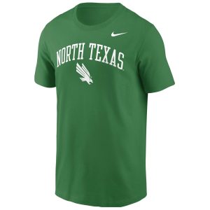 Nike Men's North Texas Mean Green Green Arch Logo T-Shirt, Small