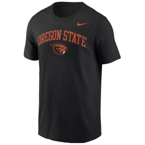 Nike Men's Oregon State Beavers Black Arch Logo T-Shirt, Small