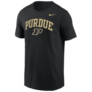 Nike Men's Purdue Boilermakers Black Arch Logo T-Shirt, Small
