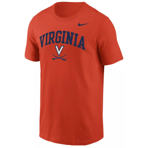 Nike Men's Virginia Cavaliers Orange Arch Logo T-Shirt, Small