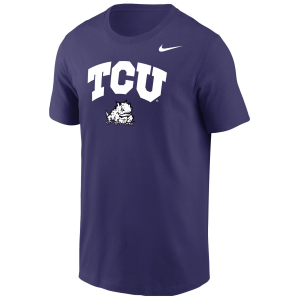 Nike Men's TCU Horned Frogs Purple Arch Logo T-Shirt, Small