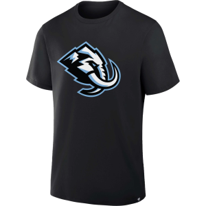 NHL Men's Utah Mammoth Primary Logo Black T-Shirt, Small