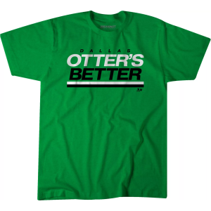 Breakingt BreakingT Adult Dallas Jake Oettinger 'Otter's Better' Green T-Shirt, Men's, Large - $12.97 at DICK'S Sporting Goods