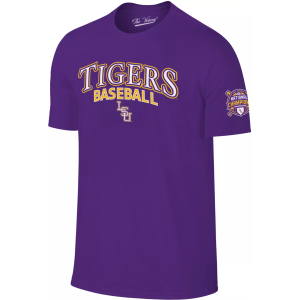 Retro Brand Retro Brand Adult 2025 Men's Baseball National Champions Multi-Champs LSU Tigers Purple T-Shirt, XL - $35.00 at DICK'S Sporting Goods