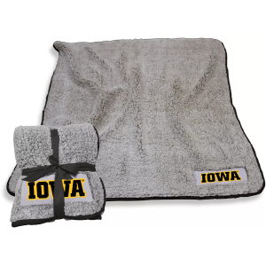 Logo Brands Iowa Hawkeyes 50'' x 60'' Frosty Fleece Blanket, Black