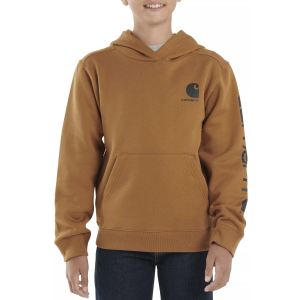 Carhartt Boys' Graphic Hoodie, Medium, Carhartt Brown