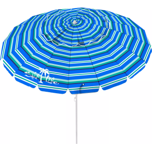 Salt Life Salt Life 8' UV Beach Umbrella, Blue Teal Stripe - $39.99 at DICK'S Sporting Goods