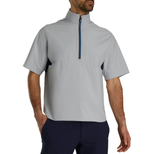 Footjoy FootJoy Men's HydroLite X Short Sleeve Golf Rain Shirt, Large, Grey/Navy - $175.00 at DICK'S Sporting Goods