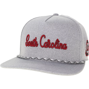 League-Legacy Adult South Carolina Gamecocks Grey Script Caddy Hat, Men's, Gray