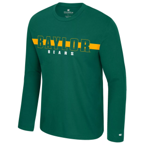Colosseum Men's Baylor Bears Green Bar Long Sleeve T-Shirt, XL