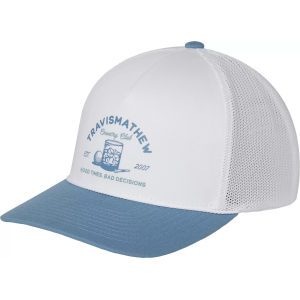 TravisMathew Men's Surf Warning Rope Golf Hat, White
