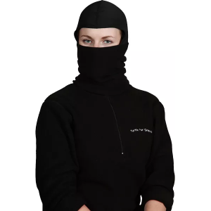 Turtle Fur Adult Micro Fur Fleece Shellaclava Balaclava, Men's, Black