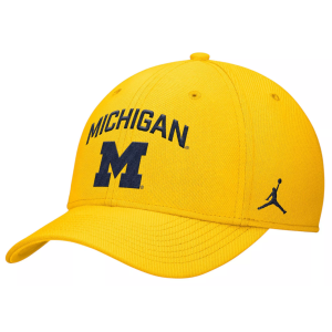 Jordan Jordan Adult Michigan Wolverines Amarillo Rise Swooshflex Gameday Hat, Men's, Medium/Large, Yellow - $34.00 at DICK'S Sporting Goods