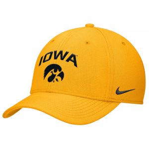 Nike Nike Adult Iowa Hawkeyes University Gold Rise Swooshflex Gameday Hat, Men's, Medium/Large, Yellow - $34.00 at DICK'S Sporting Goods