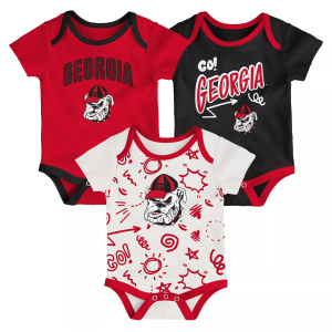 Gen2 Infant Georgia Bulldogs All Day Play Creeper Set, Boys', 18M, Team