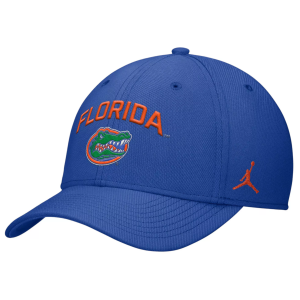 Nike Adult Florida Gators Game Royal Rise Swooshflex Gameday Hat, Men's, Medium/Large, Blue