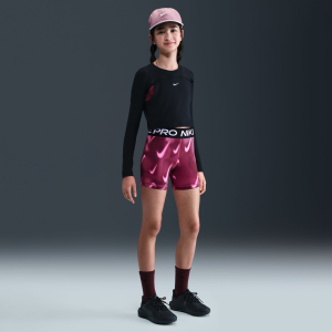 Nike Girls' Pro Dri-FIT 3" Shorts, Medium, Sweet Beet