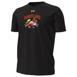 Under Armour Men's Maryland Terrapins Black Crab T-Shirt, XXL