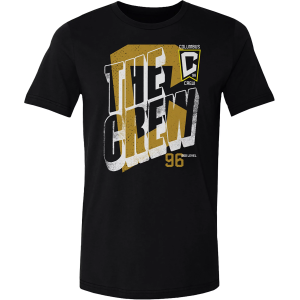 500 LEVEL Adult Columbus Crew Black Wave Bold T-Shirt, Men's, Small