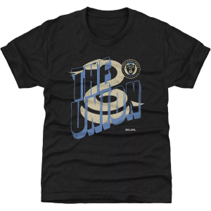 500 LEVEL Adult Philadelphia Union Black Wave Bold T-Shirt, Men's, Small