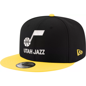New Era Youth Utah Jazz Two Tone 9Fifty Adjustable Snapback Hat, Black