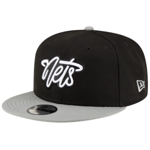 New Era Youth Brooklyn Nets Black 9Fifty Adjustable Hat