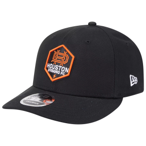New Era Adult Houston Dynamo 9Fifty 2024 Logo Black Adjustable Hat, Men's