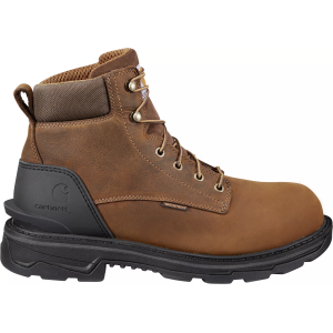 Carhartt Men's Ironwood 6" Waterproof Soft Toe Work Boots, Size 9, Brown Oil Tanned