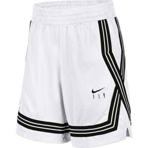 Nike Girls' Fly Crossover Training Shorts, XS, White