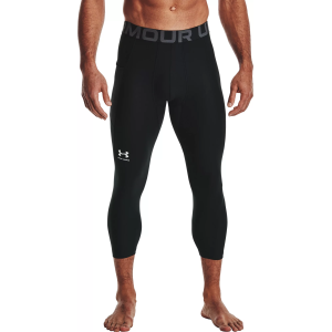 Under Armour Under Armour Men's HeatGear Armour 3/4 Leggings, Small, Black/Pitch Gray - $37.00 at DICK'S Sporting Goods