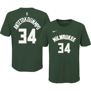 Nike Nike Youth Milwaukee Bucks Giannis Antetokounmpo #34 Green Cotton T-Shirt, Large - $7.97 at DICK'S Sporting Goods