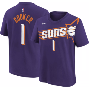 Nike Youth Phoenix Suns Devin Booker #1 Purple T-Shirt, Medium