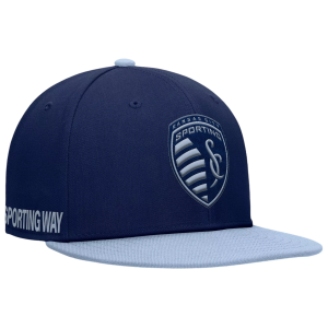Fanatics MLS Adult Sporting Kansas City Sitter Navy Snapback Adjustable Hat, Men's, Blue - $32.00 at DICK'S Sporting Goods