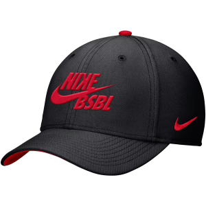 Nike Nike Youth Rise Swoosh Flex Hat, Black/Red - $19.20 at DICK'S Sporting Goods