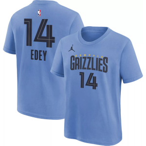 Nike Youth Memphis Grizzlies Zach Edey #14 T-Shirt, Small, Blue