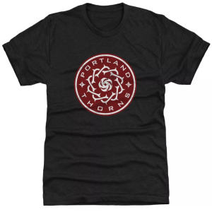 500 Level Portland Thorns Vintage Logo Black T-Shirt, Men's, Small