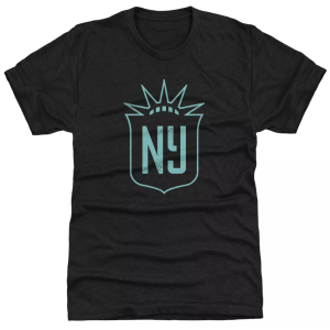 500 Level NJ/NY Gotham FC Vintage Logo Black T-Shirt, Men's, Small