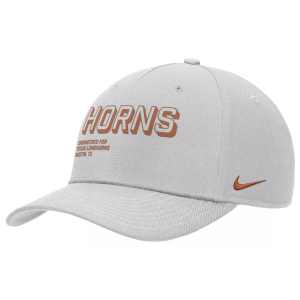 Nike Adult Texas Longhorns Photon Dust 'Engineered For' Rise Adjustable Hat, Men's, Medium/Large, White