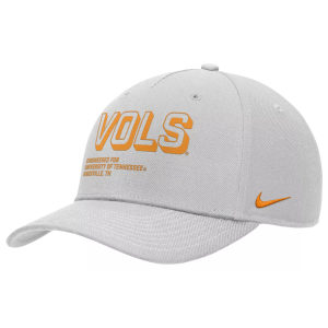 Nike Adult Tennessee Volunteers Photon Dust 'Engineered For' Rise Adjustable Hat, Men's, Medium/Large, White