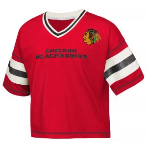 Outerstuff NHL Girls' Chicago Blackhawks Red 'Goal Getter' T-Shirt, Medium - $9.97 at DICK'S Sporting Goods