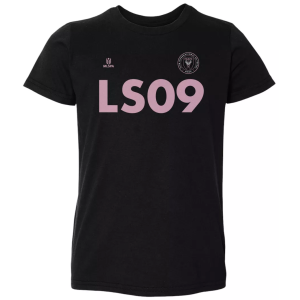 500 LEVEL Men's Inter Miami CF Luis Suarez #9 Black T-Shirt, Small