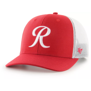 '47 Adult Tacoma Rainiers Red Adjustable Trucker Hat, Men's