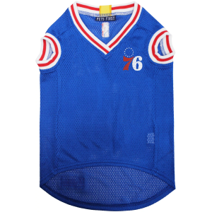Pets First NBA Philadelphia 76ers Pet Jersey, Large