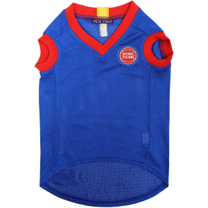 Pets First NBA Detroit Pistons Pet Jersey, Large
