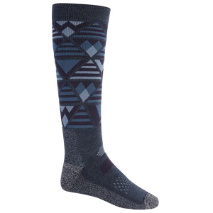Burton Performance Midweight Snowboard Socks, Men's, Large, Dark Slate Heather