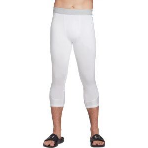 DSG Men's Compression 3/4 Pocket Tights, XXXL, Pure White