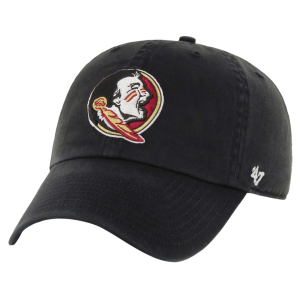 '47 Men's Florida State Seminoles Clean Up Adjustable Black Hat